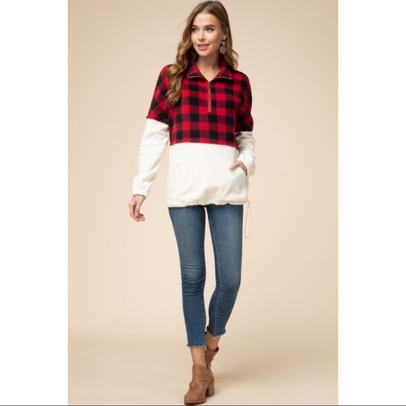 LAST ONE! Buffalo Check Pullover - Picture 3 of 5